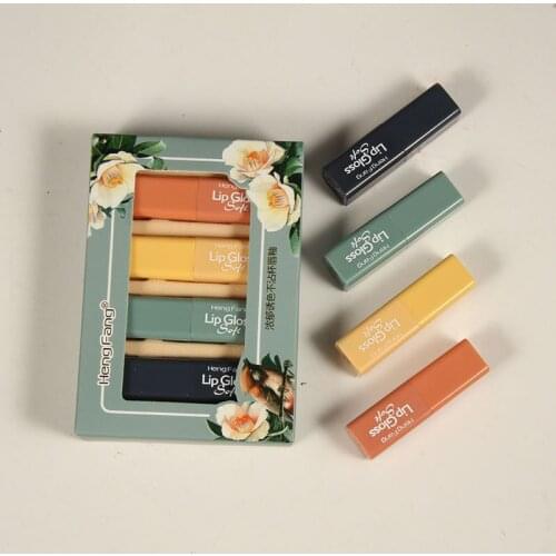 4Pcs/set Matte Lip Gloss Set Liquid Lipstick Waterproof Long Lasting Moisturizer Nonstick Cup TSLM2