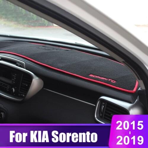 For Kia Sorento 3 2015 2016 2017 2018 2019 Car Dashboard Cover Mats Avoid Light Pad Instrument Platform Desk Carpet Accessories