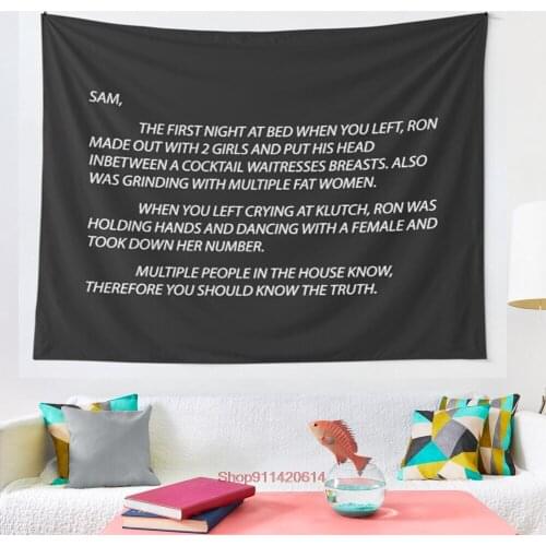 Letter to sammi tapestry Hippie Wall hanging cloth Coffee bedroom Tapestry Mandala Fabric Boho Wall Cloth Tapestry
