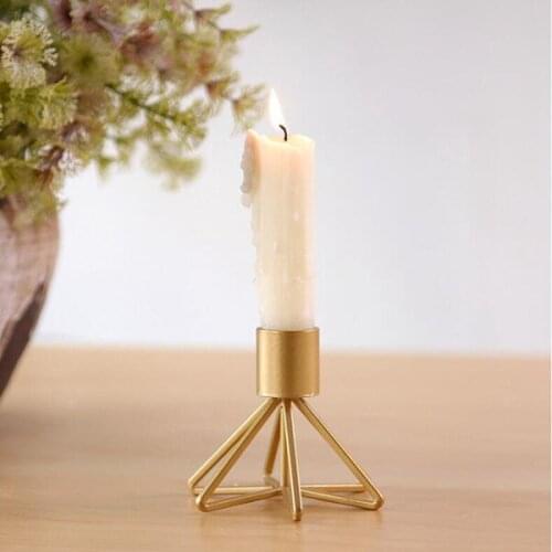 Single head candle holder candlelight dinner props wrought iron ornament candle holder