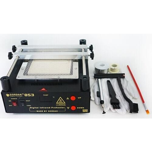 BGA Rework Solder Hot Air Heat Gun Solder Station Gordak 863 3 in 1 Electric Soldering iron IR Infrared Preheating Station