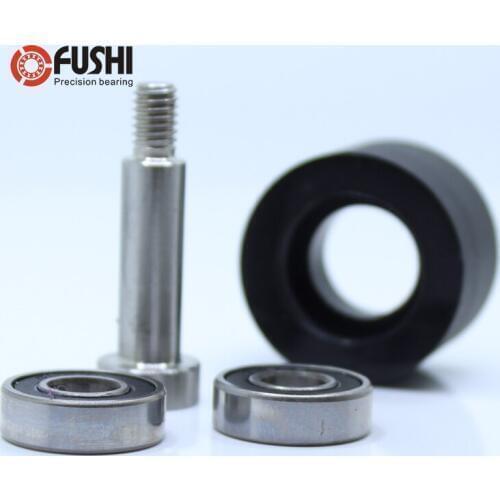 PU 698 bearing 8*35*30 mm Rubber-coated bearing wheel for Sliding doors wear-resistant guide wheel