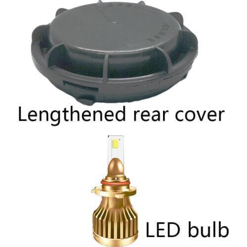 For Kia Carens Stonic Forte Plastic Car Headlight Dust Cover Rear Shell Headlamp Cap Light Trim Panel Led Lamp Extension HID