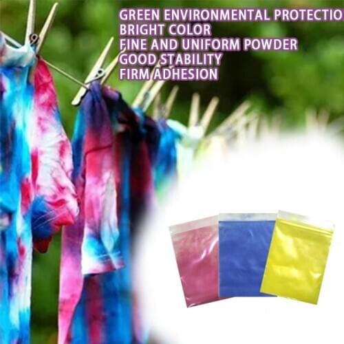 Multicolor Fabric Diy Tie Dye Powder Color Change Free Cooking Color Reduction Dye Powder Colorful Clothing Dyeing Powder