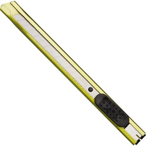 DELI 2066 Cutter 1PC Wood Box Paper Cutter SK5 Blade Metal Stationery Utility Craft Knife Cutter Cutting Knife 5.0