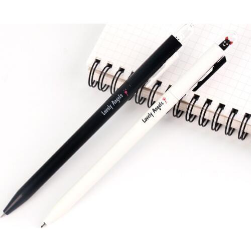 24 pcs/Lot Cute Demon Angle pen ballpoint 0.5mm Black color gel ink writing gift Stationery Office school F816