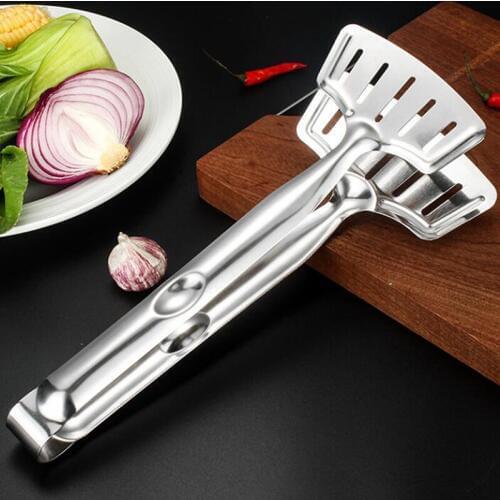 Stainless Steel BBQ Tongs Meat Food Clip Barbecue Tools Grill Baking Salad Steak Vegetable Pasta Kitchen Accessories