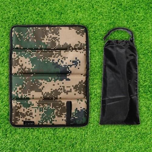 Folding Seat Cushion Moisture-proof Sit Pads Mat Oxford Cloth Four-fold Chair Pad For Outdoor Camping Seat Mat