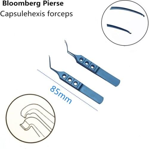 Titanium Blomberg Pierse Capsulorhexis Forceps 85mm Ophthalmic Instrument Double Eyelid Tools