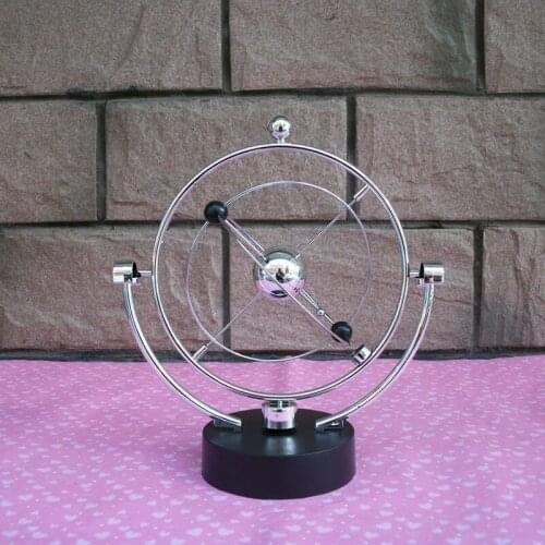 Rotation Perpetual Motion Swing Celestial Globe Newton Pendulum Model Kinetic Orbital Revolving Gadget Home Decor Craft Ornament