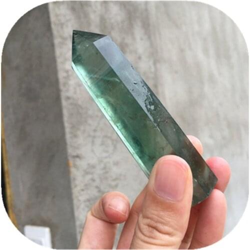 Green Fluorite Wand Point Natural Crystal Towers For Decoration