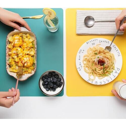 1Pc Silicone Placemat Table Mat Pad Plate Mat Dining Table Coasters Kitchen Waterproof Table Cloth Bowl Pad Stand Hot Minimalism