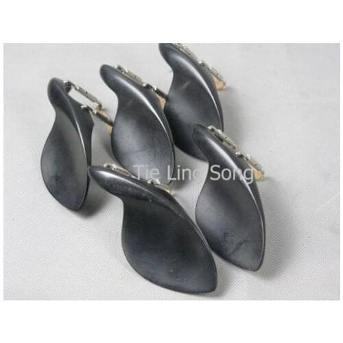 10 pcs black ebony violin chinrest 1/2,violin parts #6516