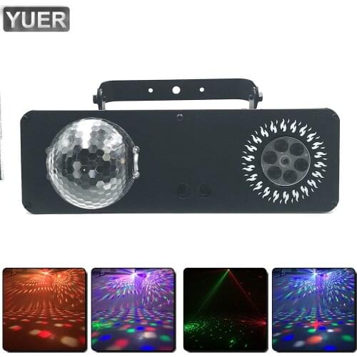 2021 NEW RG DJ Disco Bar Stage Laser Light Projector 4X3W LED Dance Floor Birthday Party Pattern Magic Ball Effect Light DMX512
