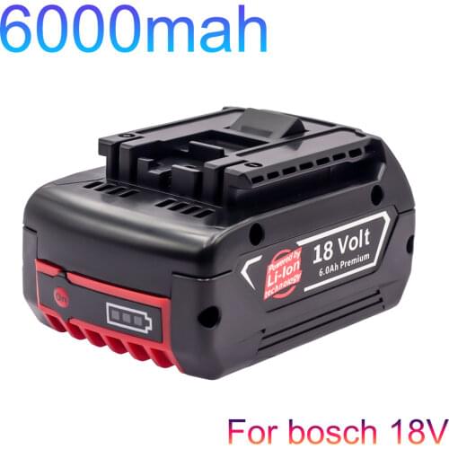 For Bosch 18V 6.0AH AL1860 GSR BSH PLH DGSH181 RHS GSB GCB GDX GHO GKS GSA CCS GDR GDSH181 JSH RH 180 Battery Charger Set