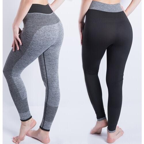 Seamless Yoga Pants Exercise Running Tight Lift Hip Nine Minutes Leggings Fitness Pants Womens Plus Size Pants