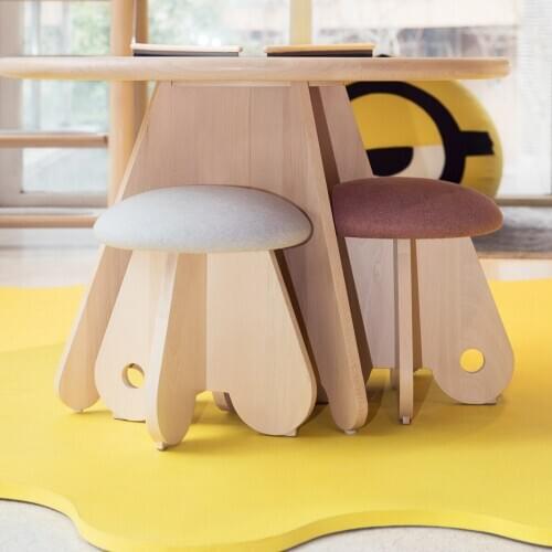 Environmental protection high quality water paint teasing chair chenille antibacterial fabric childrens chair splicing structur