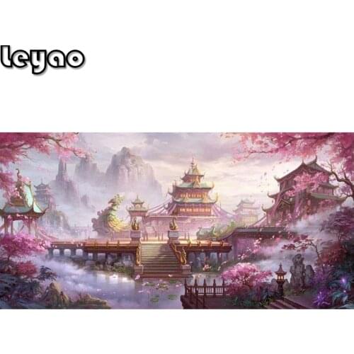 Large size picture Beautiful palace diamond Embroidery diy diamond painting mosaic painting 3d cross stitch diamond picture