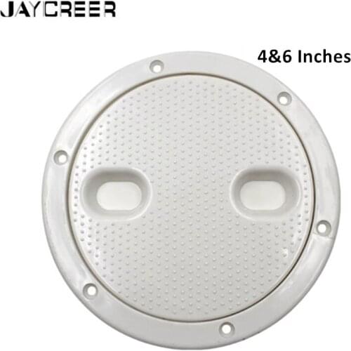 JayCreer 4/6 Inches Circular Non Slip Inspection Hatch, Boat Marine Deck Plate