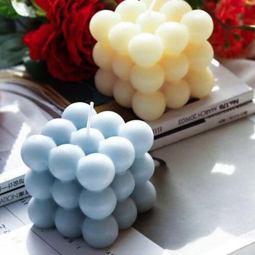 Cube Wax Fragrance Candle Home Deorations Photo Candles Aromatherapy Candle Decoration Geometric Shape Home Scented P