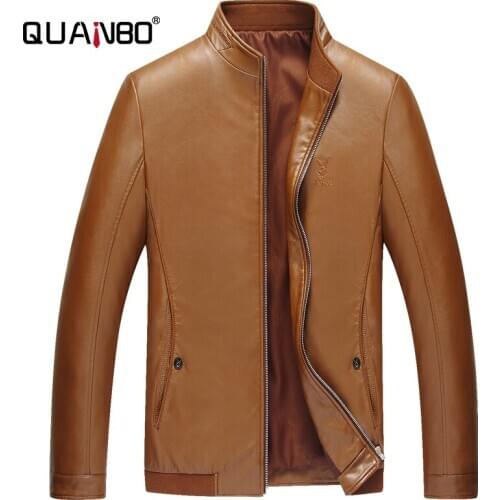 Black Mens Motorcycle Leather 2020 Spring Autumn New Thin Slim Fit Fashion Stand Collor Mnen Leatrjacket Fashion Short Coat