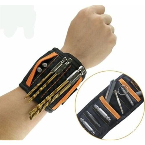 Multi-function Magnetic Tool Bag Wristband Tool Portable Electrician Wrist Tool For Holding Screws, Nails, Drill Bits