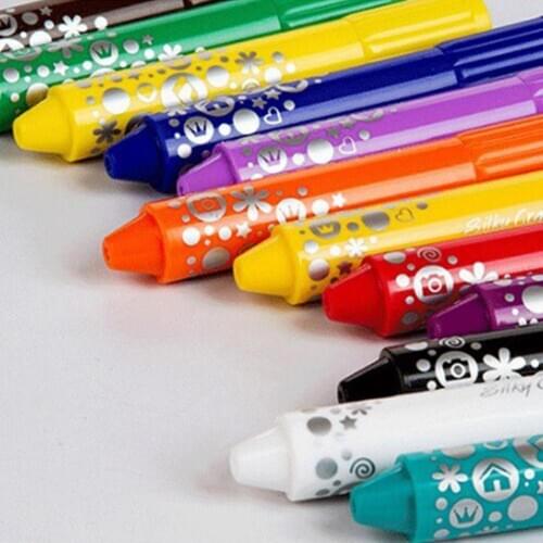 Cartoon Non-Toxic Colors Oil Crayon Toys For Kids Baby Funny Graffiti Tool Drawing Crayon
