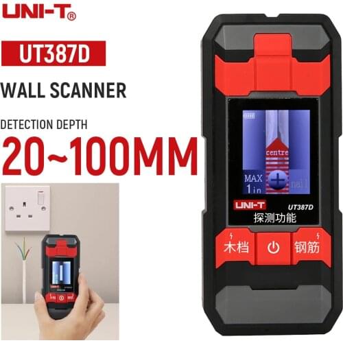 UNI-T UT387D Metal Detector Wall Scanner LCD Display Beep Wall Detector AC Voltage Wires Copper Wood Detector BZ