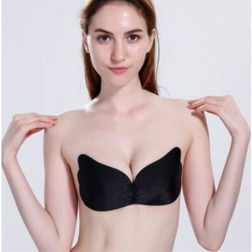 Invisible Bra Soutien Gorge Bralette Women Self Adhesive Strapless Bandage Stick Gel Silicone Push Up G Cup Cotton Drawstring