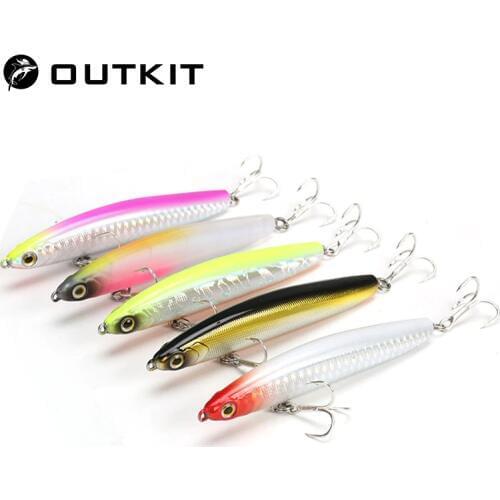 OUTKIT High Quality 1pcs Thrill Stick Fishing Lure 12/17g Sinking Pencil Long casting Shad Minnow Artificial Bait Pike Lures