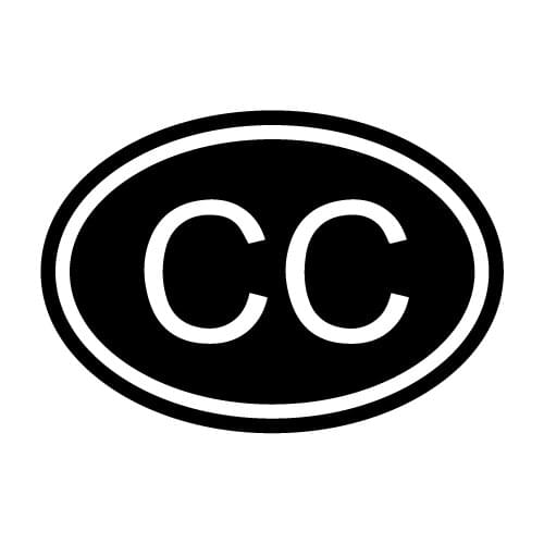 Aliauto CC Consular Corps Country Code Oval Car Sticker Vinyl Decal PVC,15cmX10cm