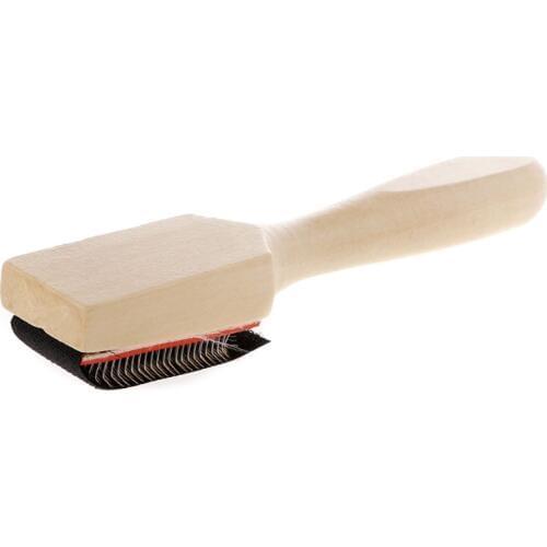 Wood Suede Sole Wire Cleaners Dance Shoes Cleaning Brush For Footwear C63B