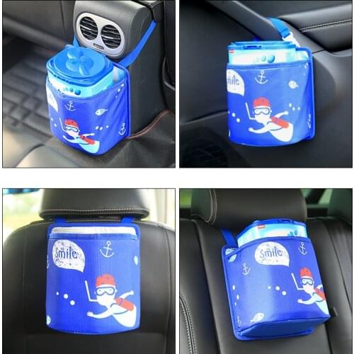 Cartoon Foldable Car Back Seat Organizer Back Seat Protector, Convenient Travel Accessories for Kids and Toddlers