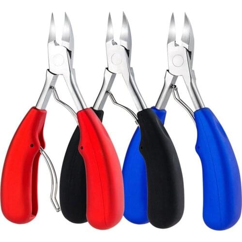 Sharp Stainless Steel Heavy Duty Toenail Clipper Cutter For Thick Or Ingrown Nail Dead Skin Dirt Remover Nail Care Pedicure Tool