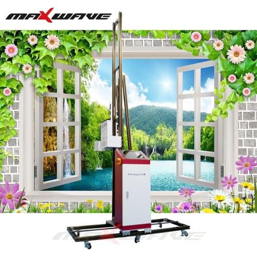 Vertical uv ink wall printer 3d effect art robot wall printer for mural digital printer for wall paint