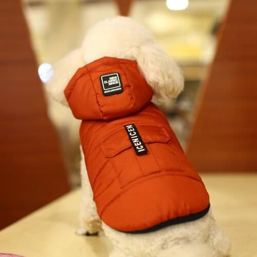 Pet Dog Puppy Vest With Harness Jacket Winter Clothing Waterproof Soft Hood Puppy Jacket French Bulldog Pug Costume