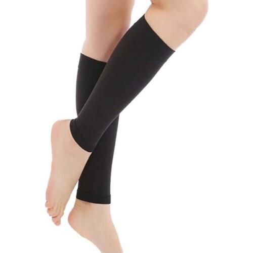 1 Pair Relieve Leg Calf Sleeve Varicose Vein Circulation Compression Elastic Stocking Leg Support Womens Leg Waist 24-45