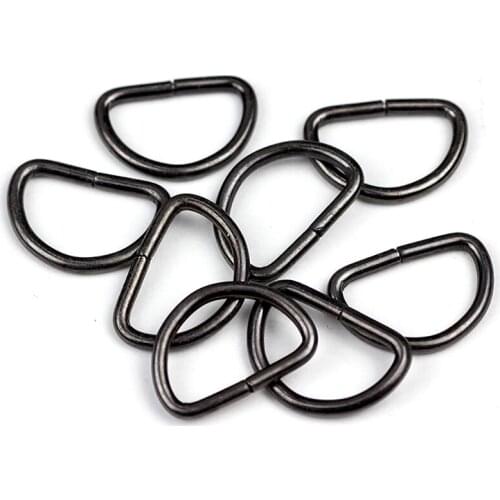 10 pieces/lot) 20mm Metal D-shaped buckle. Luggage metal . D ring. Semicircle button. Bags mountaineering backpack accessories