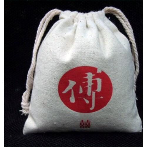 100pcs/lot CBRL jute linen flax drawstring jewelry bags custom gift dust pouches for accessories herb packaging