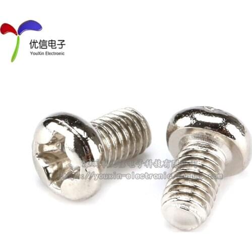 100pcs/M3 Bolts Round head screw M3*5 8 10 30MM