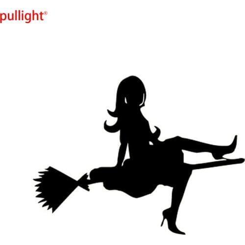Flying Witch Hot Sexy Funny Vinyl Car-styling Car Sticker Decals
