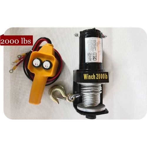 12V24V 2000 lbs vehicle self-rescue off-road winch off-road vehicle winch on-board crane electric winch