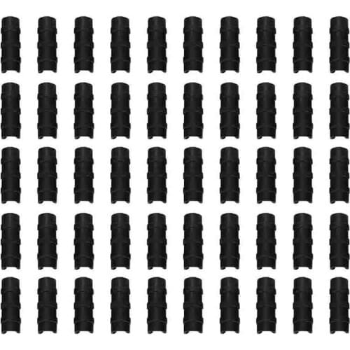 50PCS Black Greenhouse Plastic Film Frame Pipe Tube and Film Clip Clamp Connector Kit Garden Tool 20mm