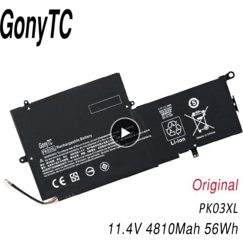 PK03XL Laptop Battery For HP Spectre Pro X360 Spectre 13 HSTNN-DB6S 6789116-005 11.4V 56WH Notebook