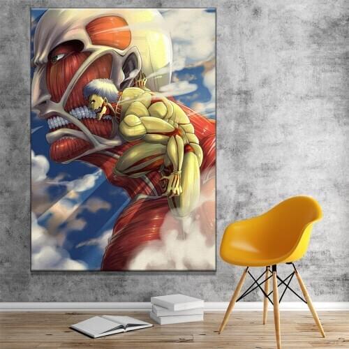 Diamond Painting Attack On Titan Posters Japanese Anime Full Square DIY Diamond Embroidery Mosaic Cross Stitch Home Decor