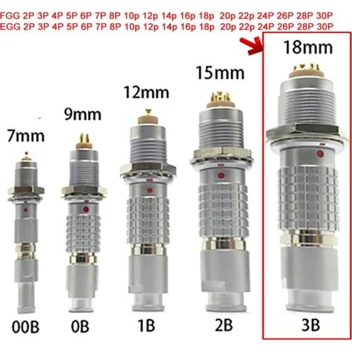 Free Shipping LEMO FGG.3B.302.CYCD12 3B 2-30pin Aviation Connector Plug and Socket, 0B Push-Pull Self-Lock Power Cable Connector