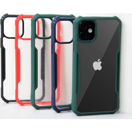 Armor Soft Silicone Bumper Phone Case For iPhone 12 Mini Pro Max 8 7 Plus 11 Pro XR X XS Max Shockproof Case Cover