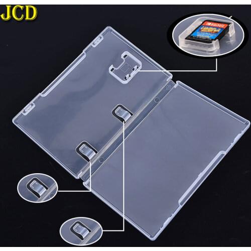 JCD Game Card Storage Case Box Transparent Cartridge Holder Shell For Switch NS With Book Holder For Inserted Cover
