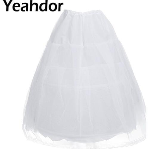 Flower Girls Under skirt Clip 2 Hoop Teenage Kid Girls Crinoline Petticoat Flower Girls Dresses for Wedding Birthday Party