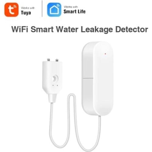 Wifi Water Leakage sensor App Notification battery Operated Home Security water detector tuya tap to Run smart
